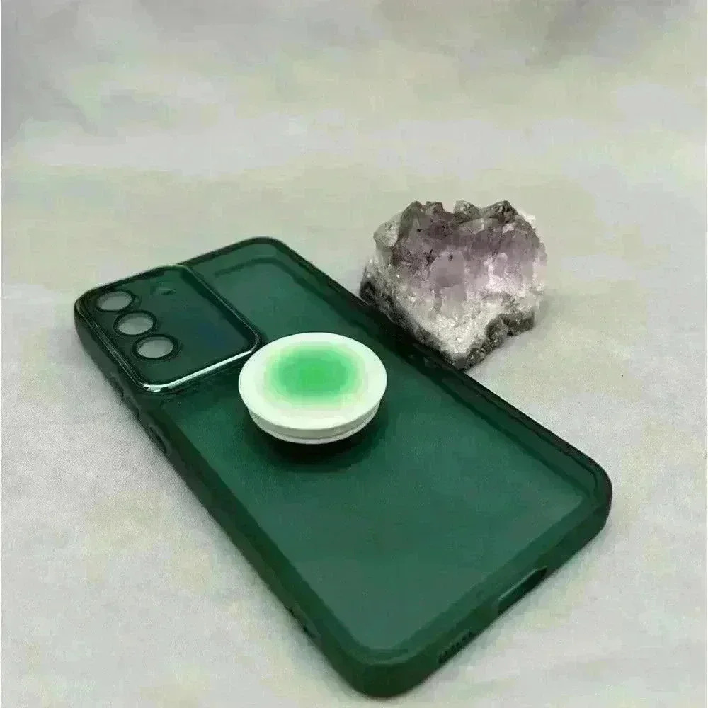 Emerald Green Galaxy S22+ Phone Case with PopSocket